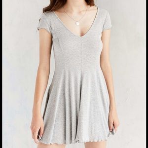 Urban Outfitters Ribbed/Cotton Swing Dress